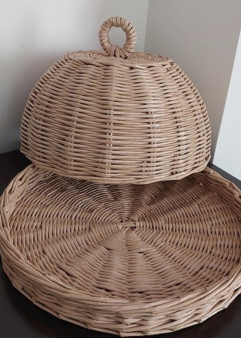 Ikea Bej Hasır Saklama Sepeti