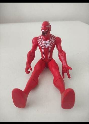 Beden Renk 17 cm ışıklı KIRMIZI VENOM KARAKTERİ