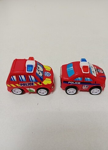 Beden 2 Adet eğlenceli çek bırak polis aracı