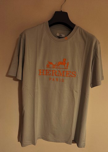 Hermes Gri Erkek T-shirti - Görsel 3