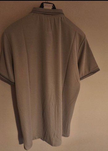 Emporio Armani Bej Renk Polo Yaka Erkek T-shirti - Görsel 5