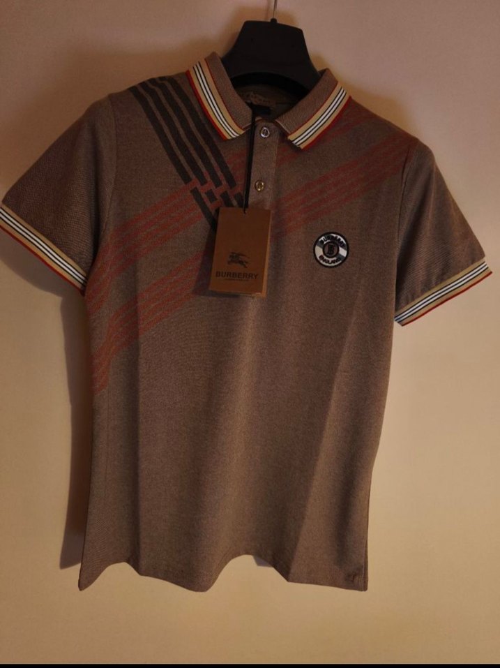 Burberry Kahverengi Erkek Polo Yaka T-shirt - Görsel 2