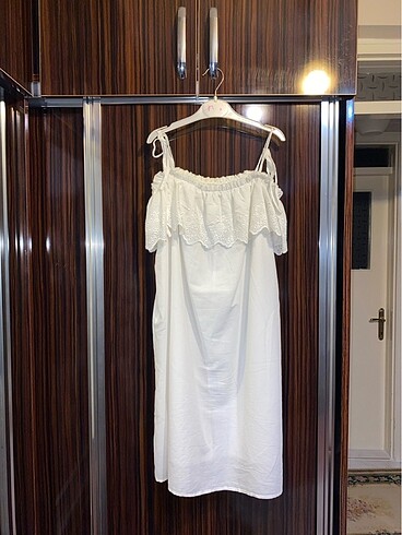 LC Waikiki Beyaz mini elbise(yazlık)
