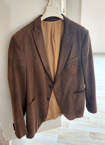 Vintage kahverengi blazer ceket