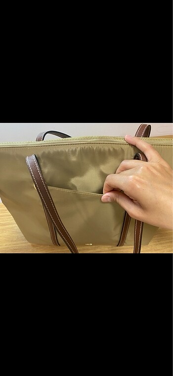  Beden camel Renk Mango Shopper Çanta