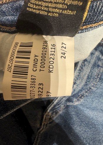 27 Beden Kadın Mavi Kot Pantolon