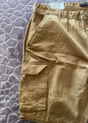 Kemerli Erkek Kahverengi Mini Şort - Görsel 2