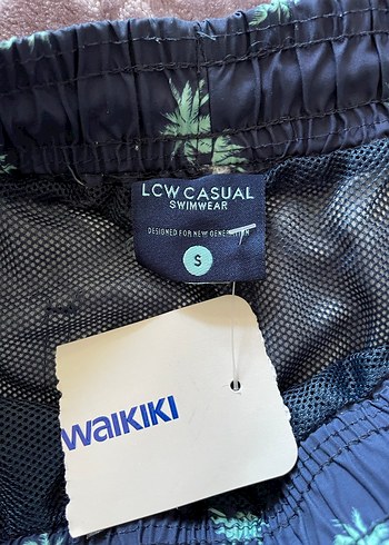 Erkek Mavi Mini Düğmeli Desenli Şort - Görsel 2