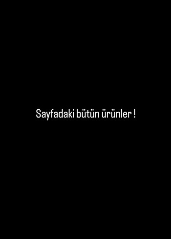 Bütün ürünler
