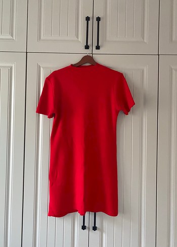 HM Kırmızı Midi Triko Elbise - Görsel 2