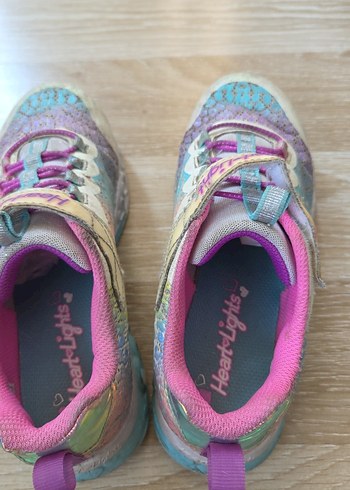 34 Beden Skechers Kız Çocuk Çok Renkli Bağcıksız Spor Ayakkabı