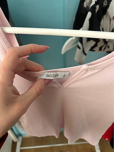 xs Beden pembe Renk Addax crop