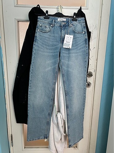 Pull&Bear orta bel straight fit pantolon