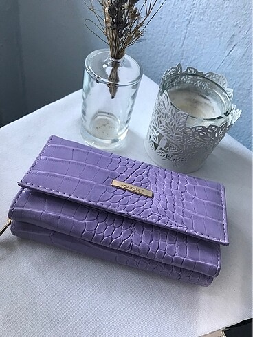 Mor kadın cüzdan polo - Görsel 2