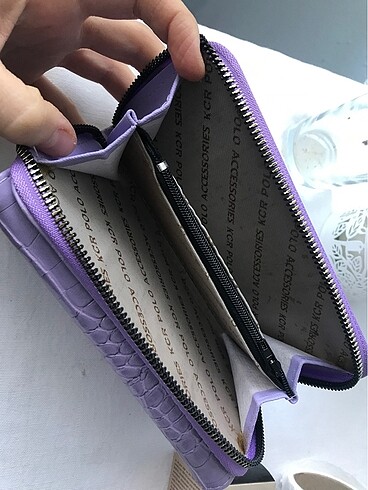 Mor kadın cüzdan polo - Görsel 4