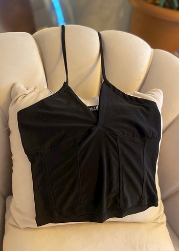 Siyah V Yakalı Kadın Büstiyer - Görsel 2