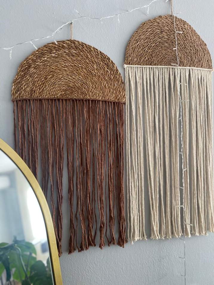 El Yapımı Duvar Süsü İp Detaylı - Görsel 2