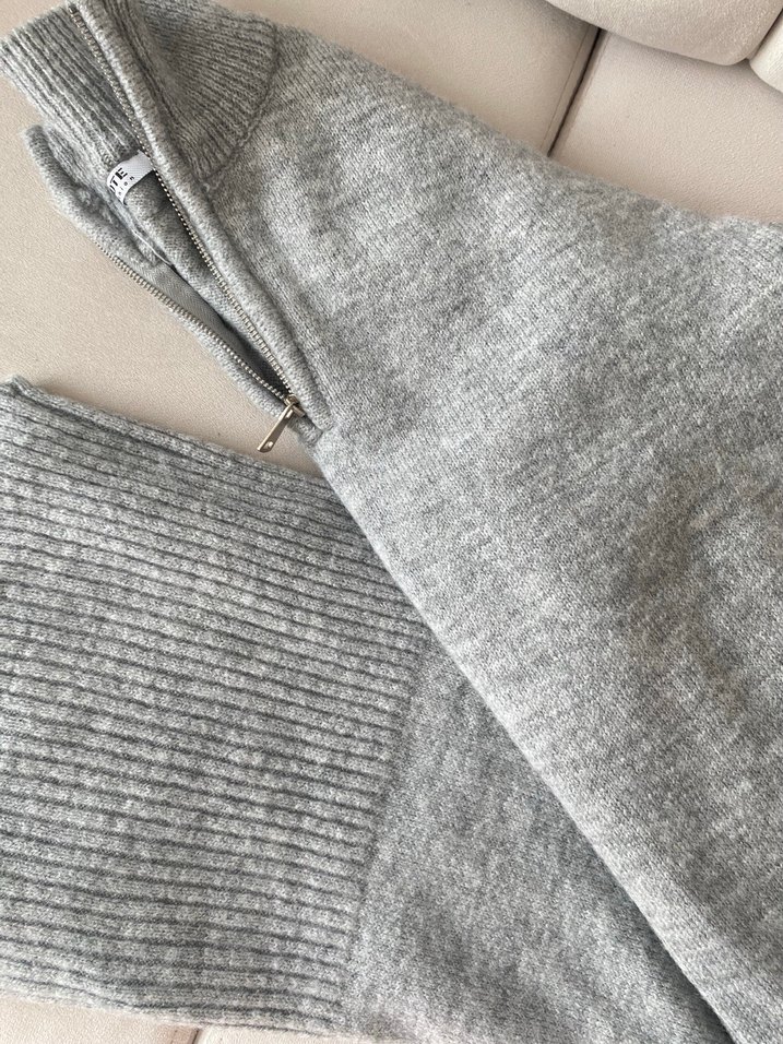 Gri Triko elbise - Görsel 2