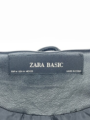 m Beden siyah Renk Zara Deri Ceket %70 İndirimli.