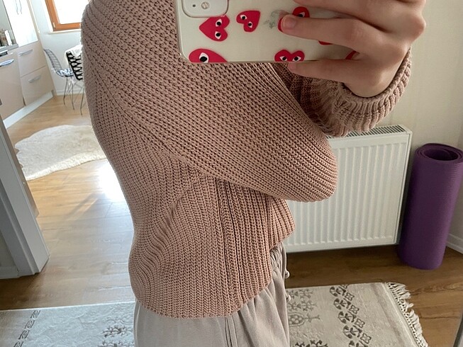 Addax toz pembe kazak - Görsel 3