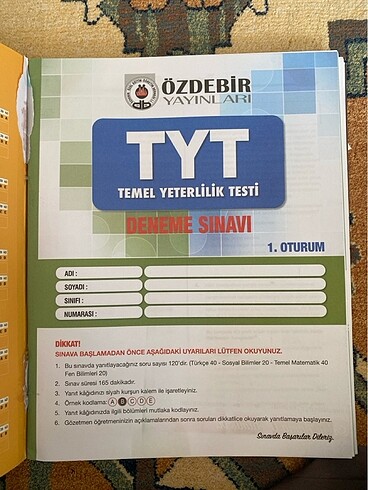  Beden altın karma tyt deneme