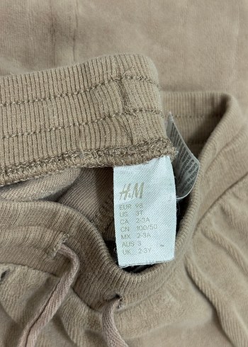 H&M H&M Kahverengi Kadife Bebek Takımı Uzun Kollu