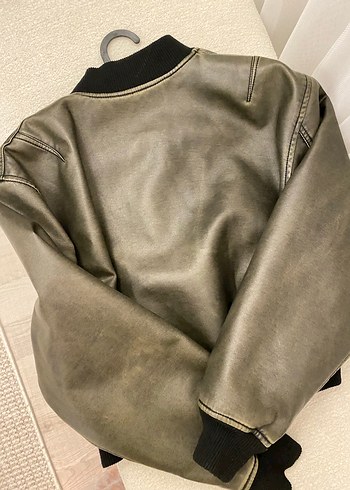 Mango deri ceket - Görsel 7