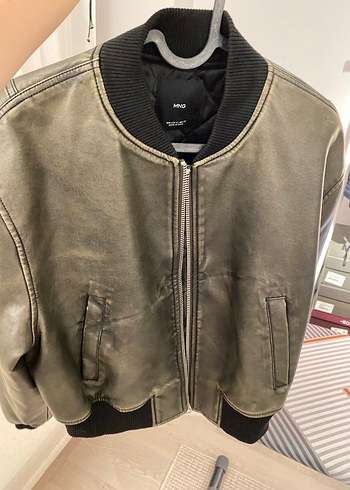 Mango deri ceket - Görsel 3