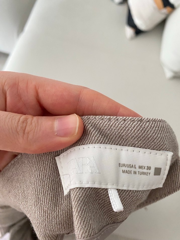 Zara
Bej Kadın Keten Kumaş Pantolon - Görsel 5