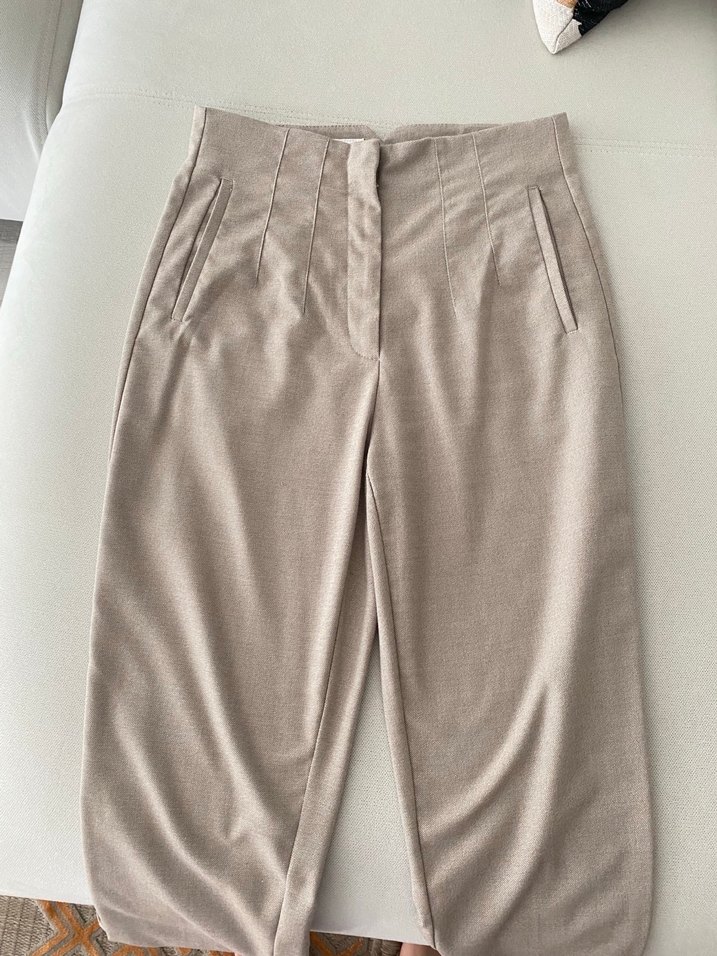 Zara
Bej Kadın Keten Kumaş Pantolon - Görsel 4