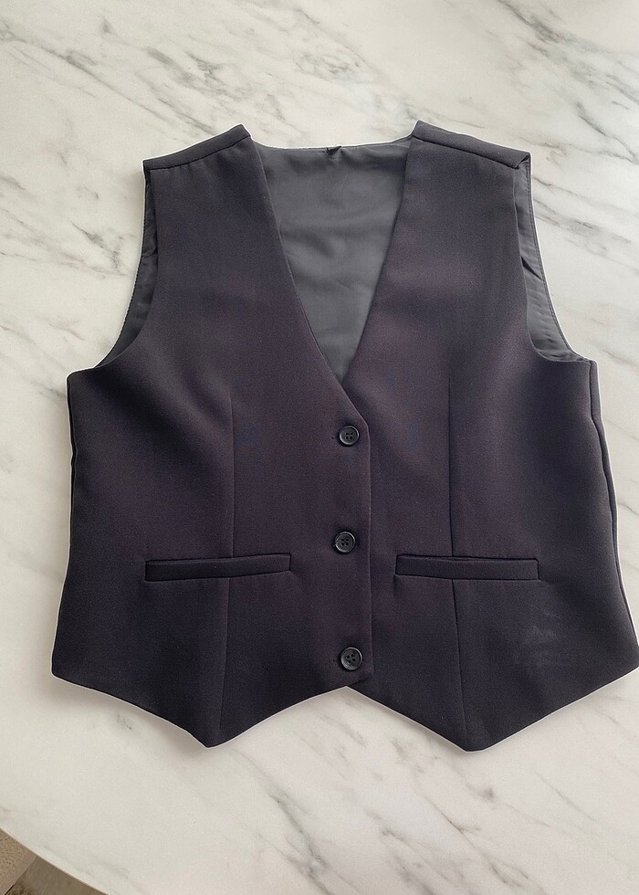 Milla siyah yelek - Görsel 3