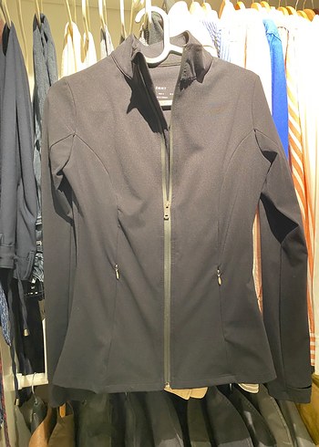 Fermuarlı Siyah Dar Kesim Uzun Kollu ceket - Görsel 7