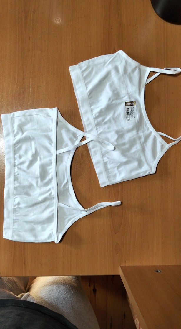 Beyaz Kız Çocuk Sütyen - Görsel 3