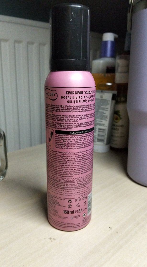 Hobby Kıvır Kıvır Bukle Belirginleştirici Saç Köpüğü - Görsel 2