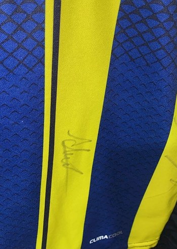 xl Beden sarı Renk İmzalı Adidas Fenerbahçe Forma Tişörtü