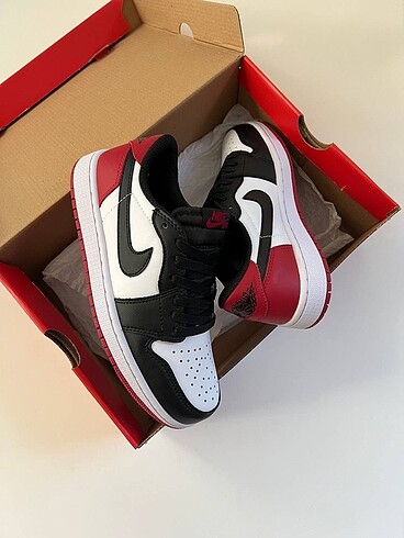 43 Beden çeşitli Renk Air Jordan 1 Low Black Toe