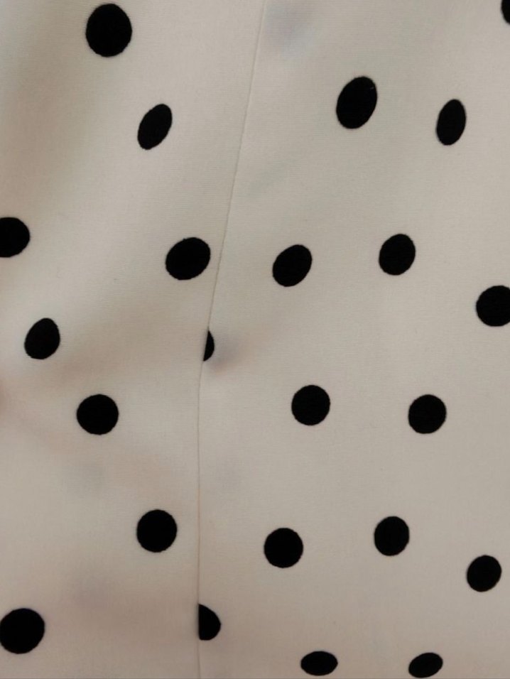 Uzun Kollu Puantiyeli Midi Elbise - Görsel 3