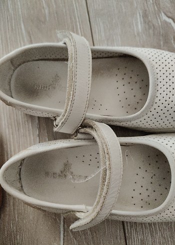 Kız Çocuk Beyaz Cırtcırtlı Babet - Görsel 6