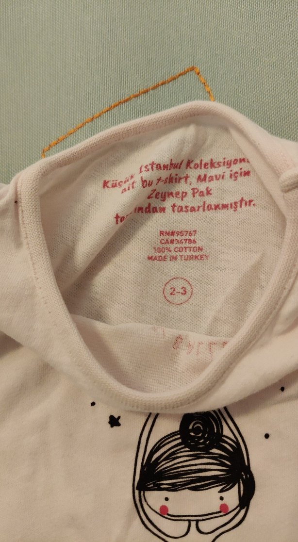 Kız Çocuk Pembe kısa Kollu Baskılı Tişört - Görsel 3