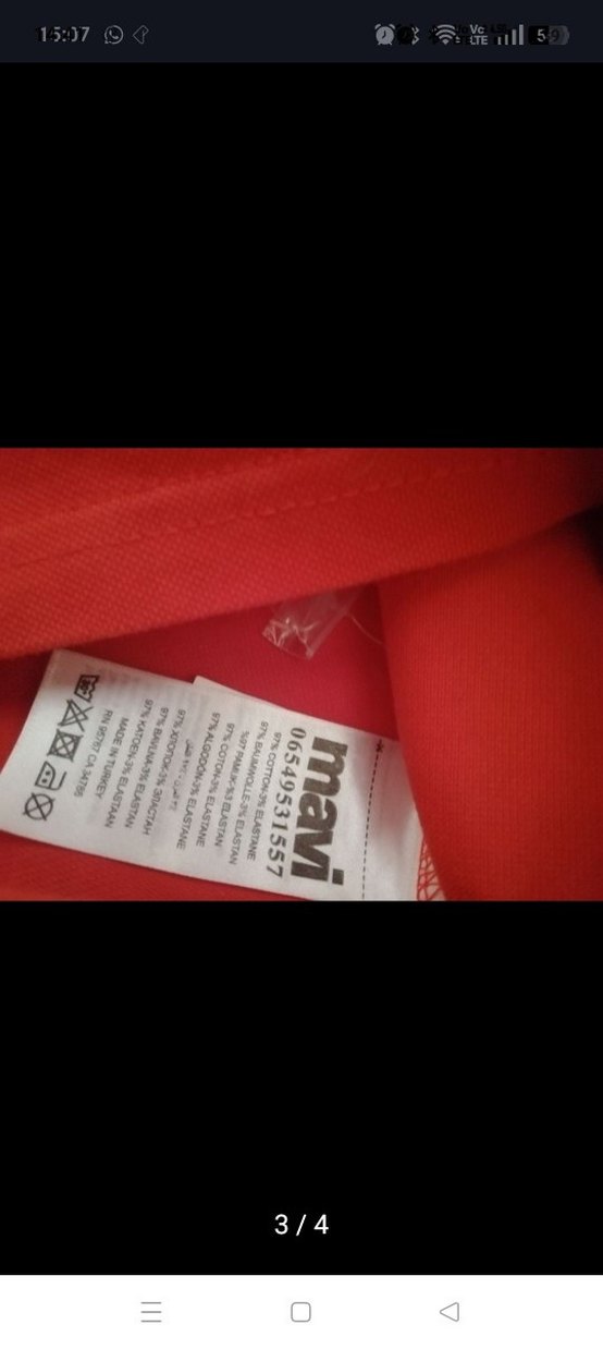 Kırmızı Erkek Kısa Kollu Polo Tişört - Görsel 3