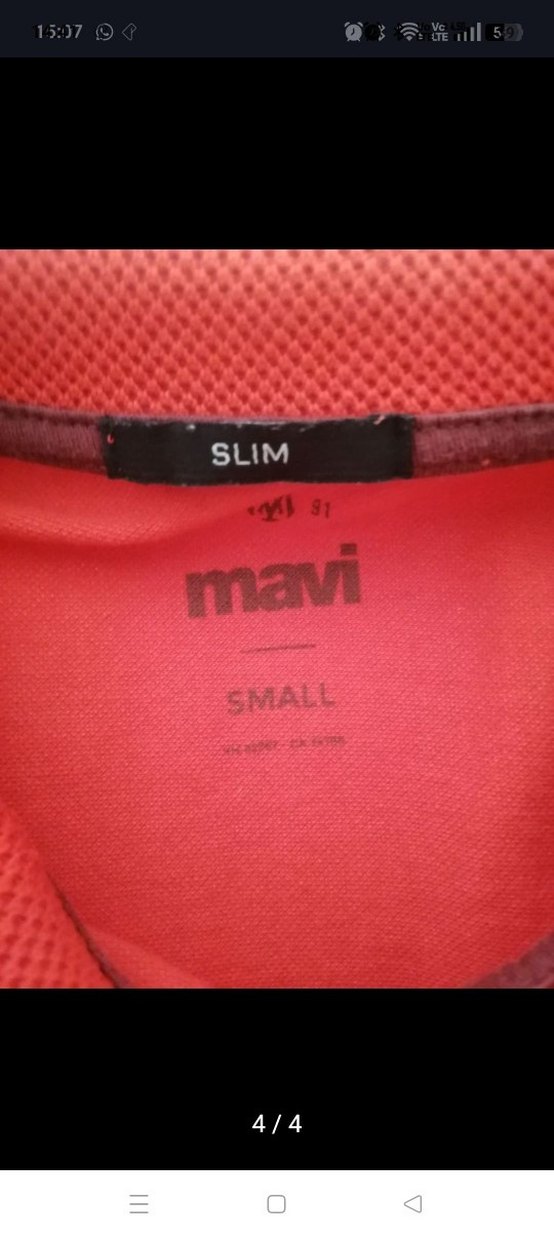 Kırmızı Erkek Kısa Kollu Polo Tişört - Görsel 5