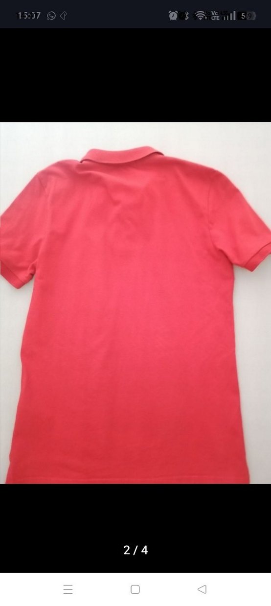 Kırmızı Erkek Kısa Kollu Polo Tişört - Görsel 2