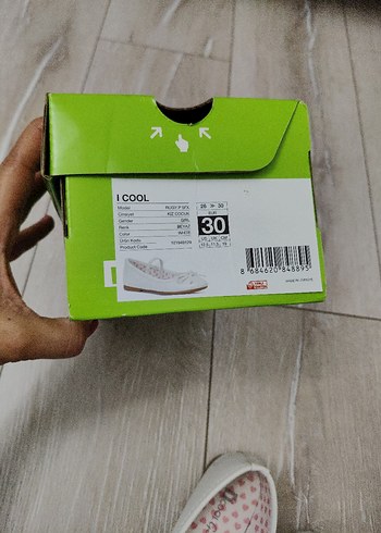 Kız Çocuk Beyaz Fiyonklu Babet Ayakkabı - Görsel 5