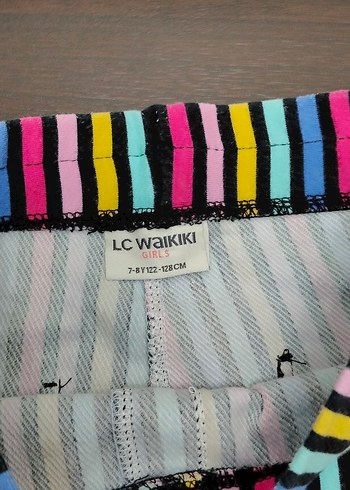 Renkli Çizgili kız çocuk tayt - Görsel 3