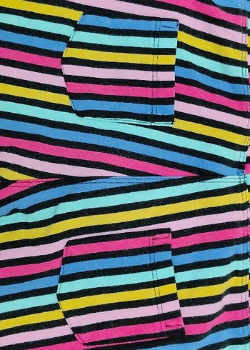 Renkli Çizgili kız çocuk tayt - Görsel 5