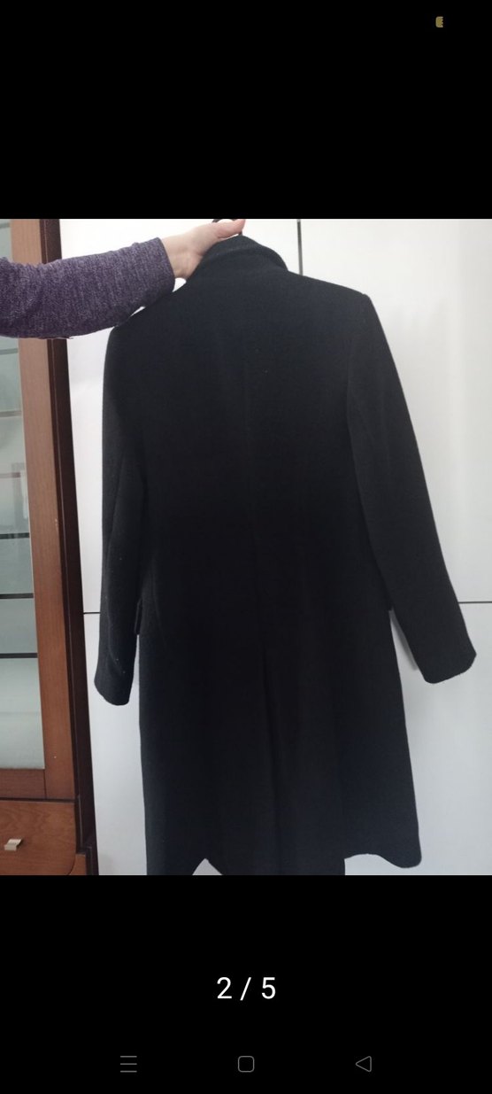 Kadın Siyah Kaban - Görsel 3