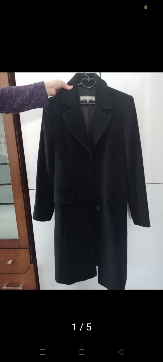 Kadın Siyah Kaban - Görsel 4