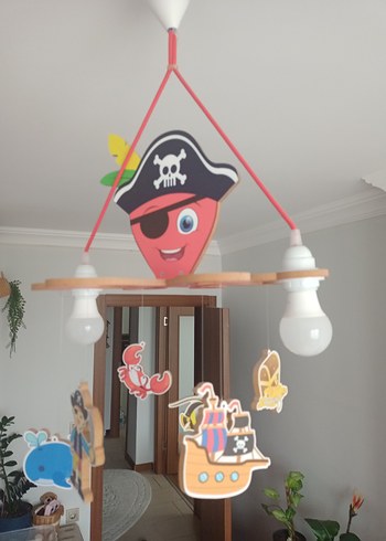 Çocuk Odası Deniz Temalı Tavan Lambası - Görsel 4