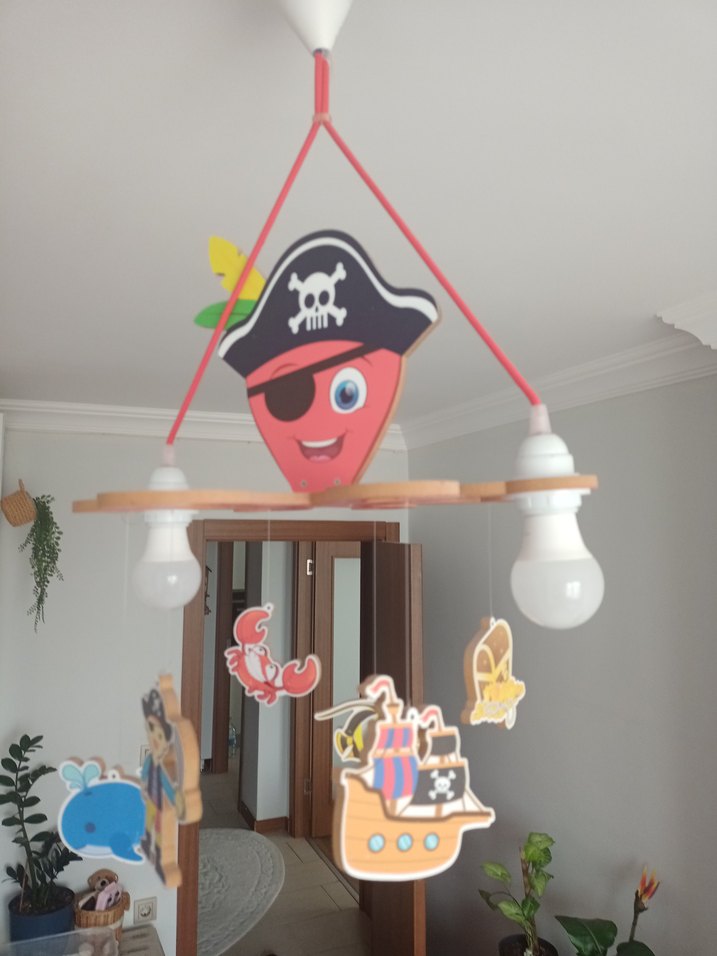 Çocuk Odası Deniz Temalı Tavan Lambası - Görsel 4