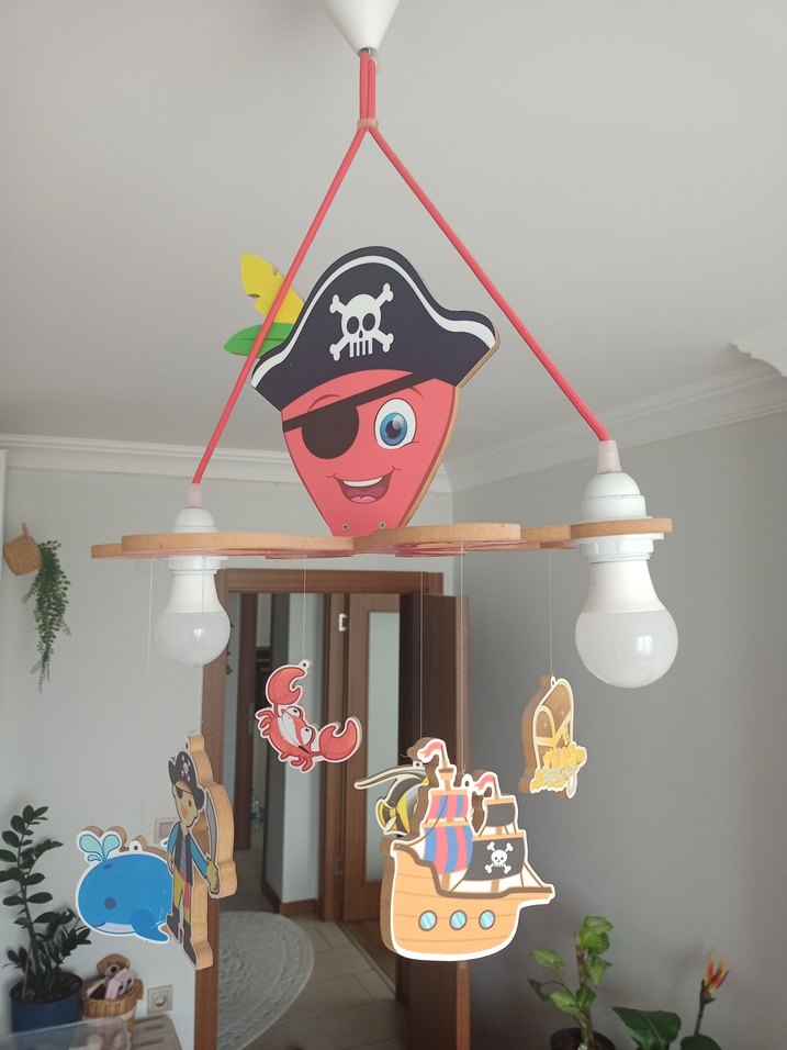 Çocuk Odası Deniz Temalı Tavan Lambası - Görsel 3